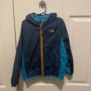 North face reversible jacket fleece/windbreaker